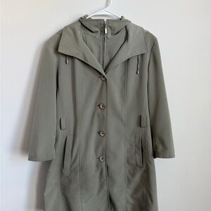 Gallery Women's Olive Trench Coat